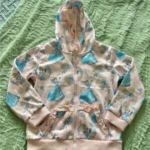 NWOT Cinderella hooded zip up 4/5T